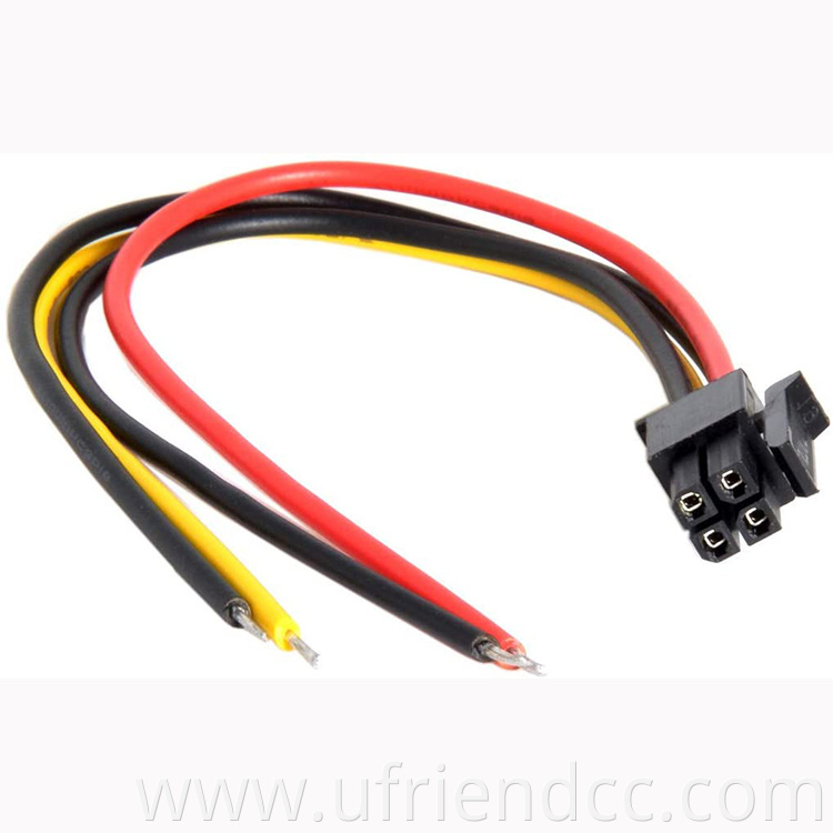 Molex Micro Fit Pitch 3.0mm 4Pin Male to Open Wire Adapter Cable 15cm 20AWG UL1007